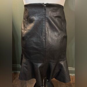 Black Leather Skirt